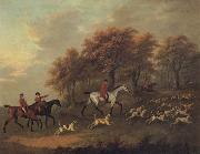 John Nost Sartorius Entering the Woods A Hunt oil painting